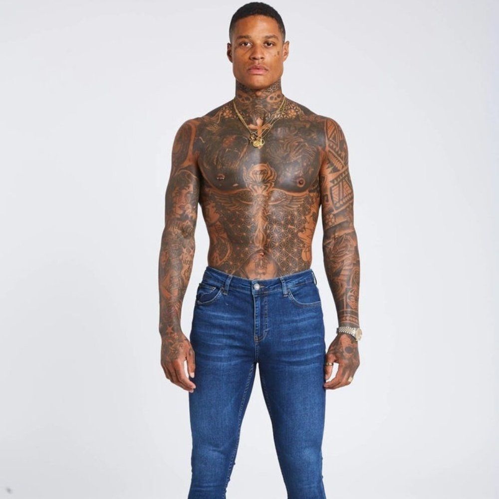 New Legend 28/28 Spray On Skinny Jeans Midnight Navy